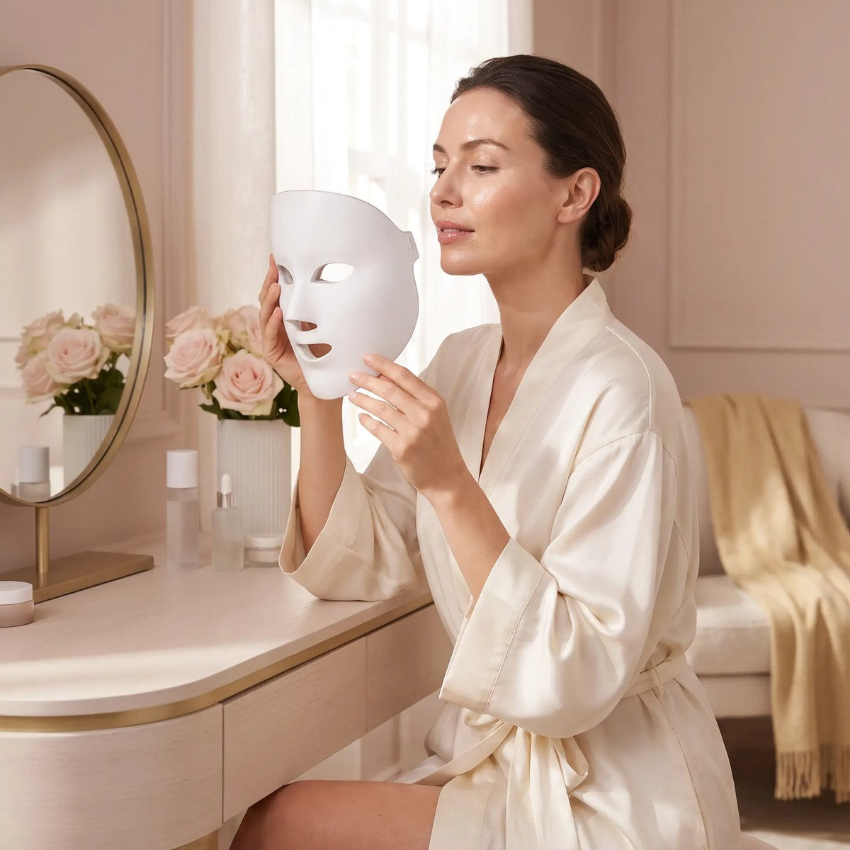 LUMÉ mask in use